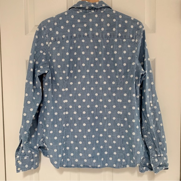 Tommy Hilfiger polka dot chambray button down - Picture 4 of 10